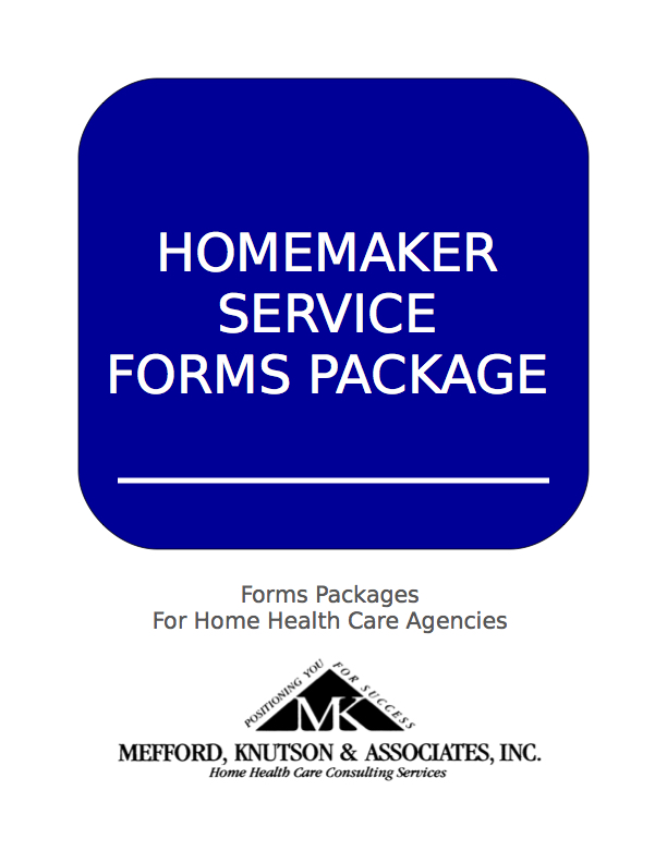 Homemaker Service Forms Package
